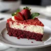 Strawberry Red Velvet Crunch Cheesecake