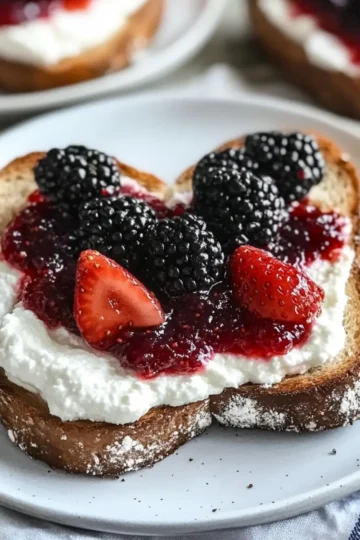 Ricotta Toast with Three Jams