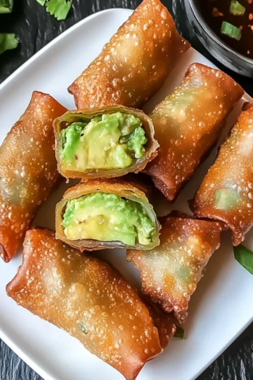 Crispy Avocado Egg Rolls