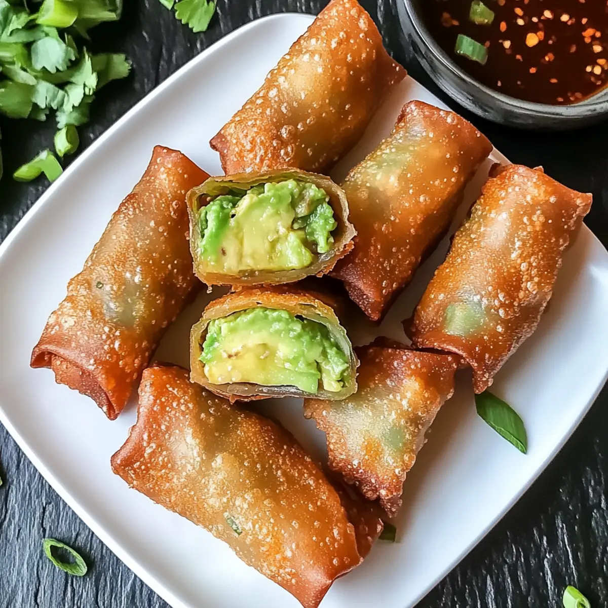 Crispy Avocado Egg Rolls