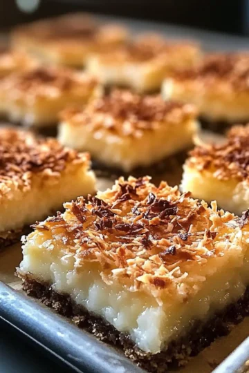 Coconut Macaroon Bars Recipe