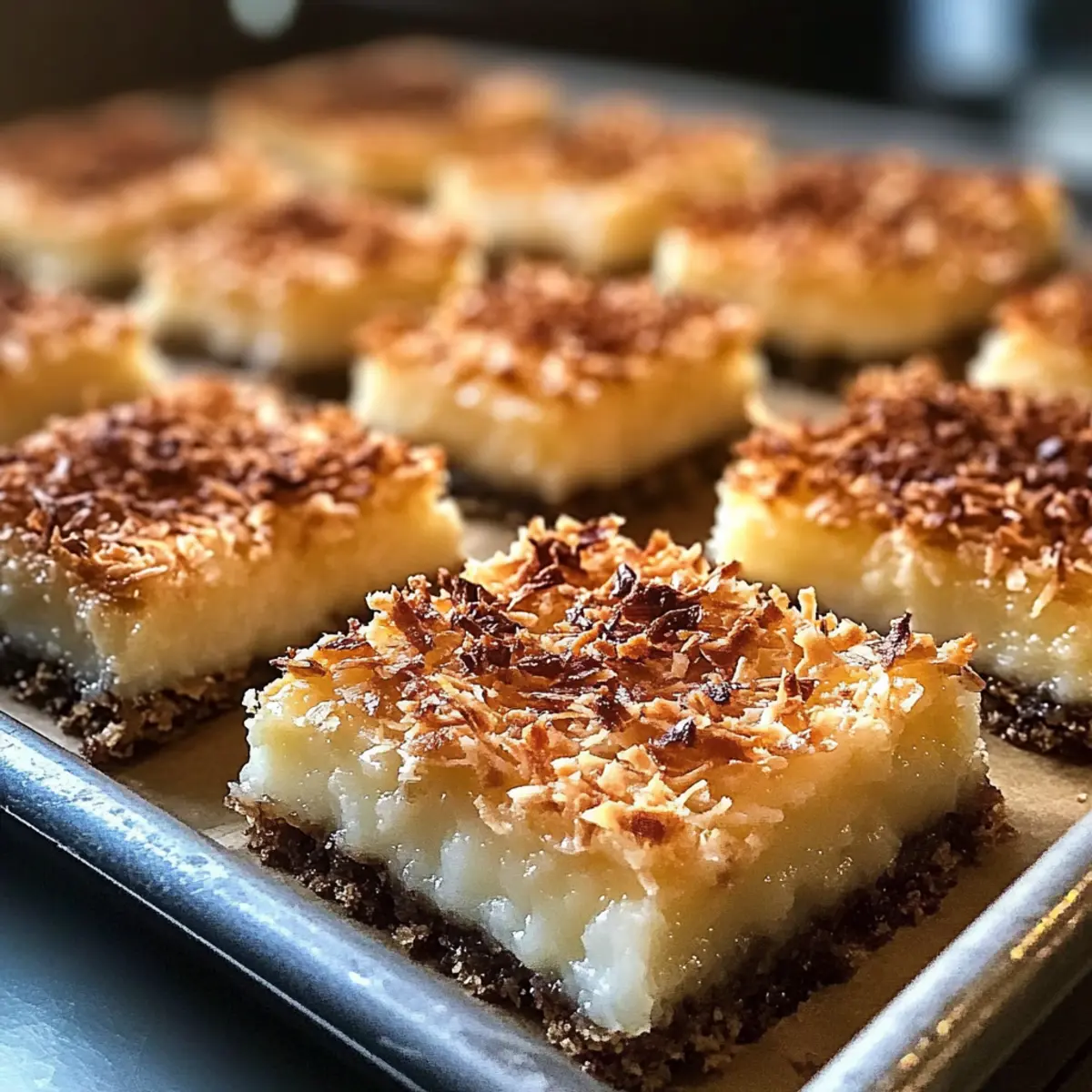 Coconut Macaroon Bars Recipe