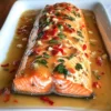 Salmon with Red Pepper Sauce