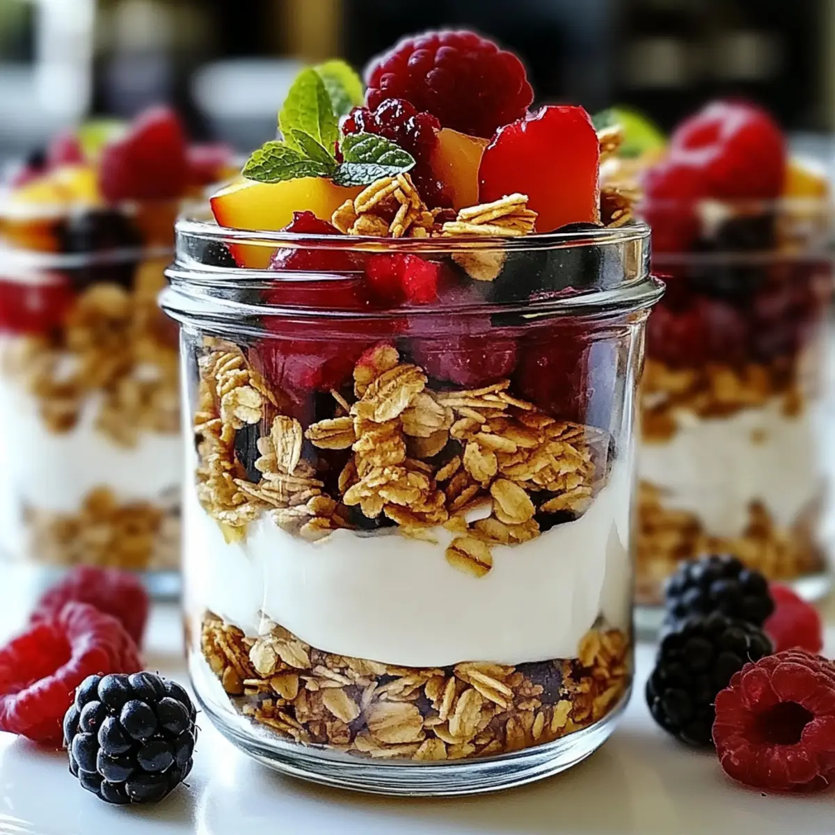 Greek Yogurt Parfait Jars