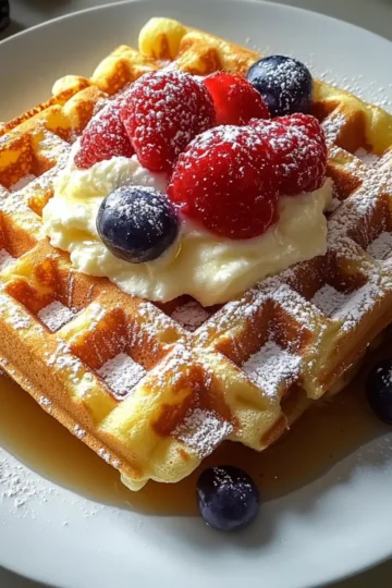 Crispy Buttermilk Belgian Waffles