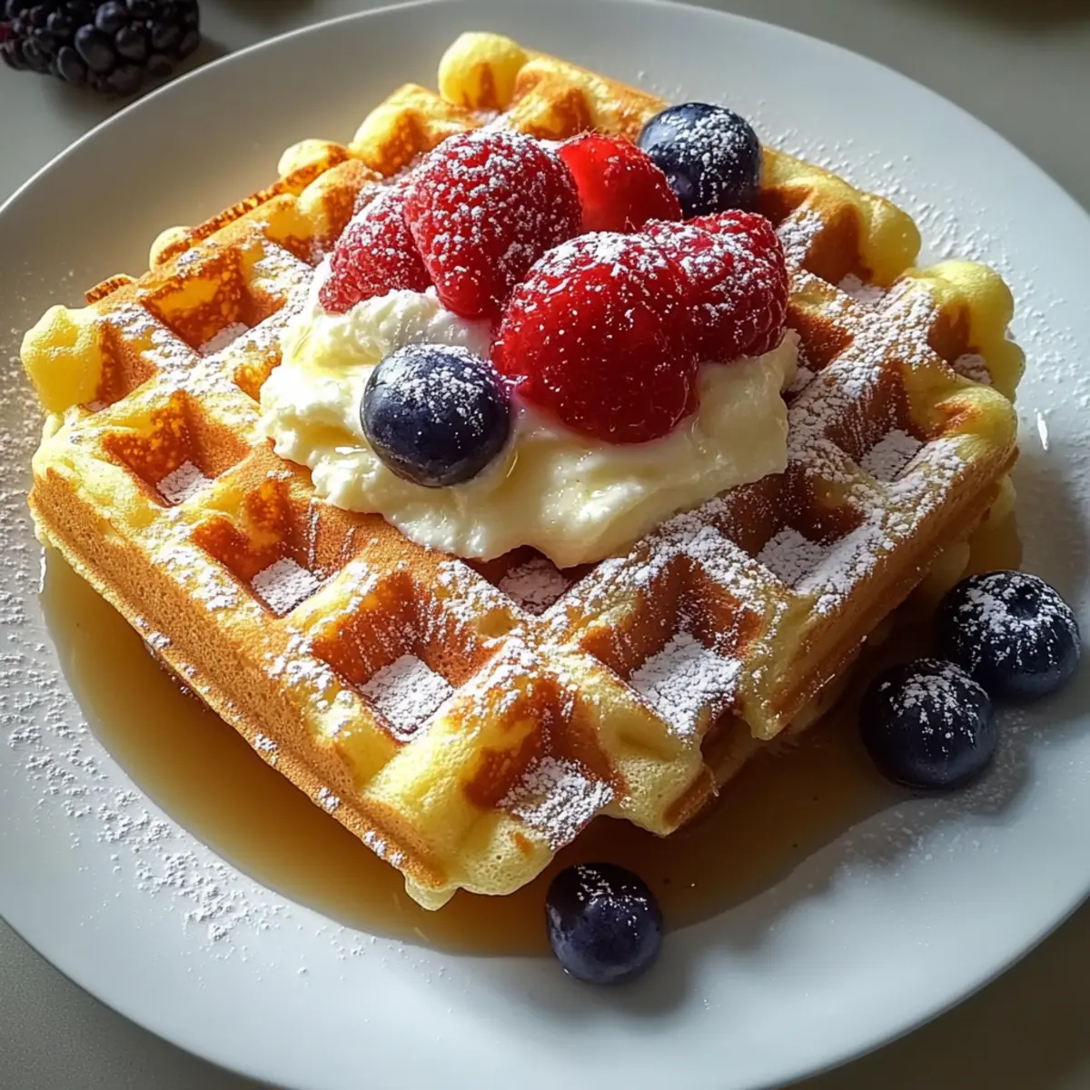 Crispy Buttermilk Belgian Waffles