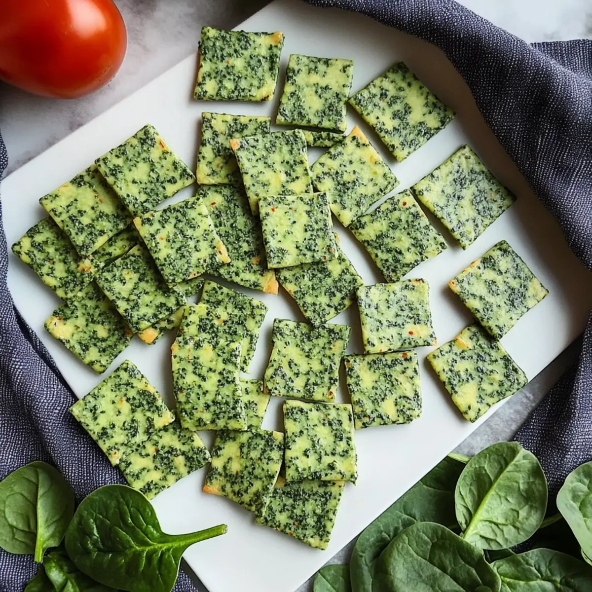Delicious Spinach Veggie Crackers