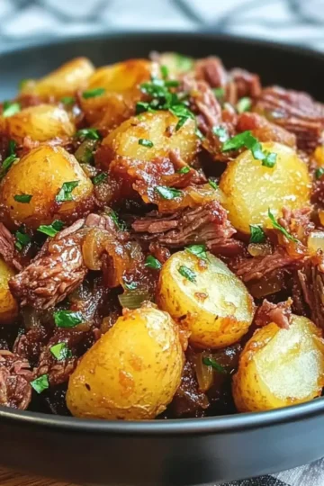 St. Patricks Day Slow Cooker Corned Beef Hash