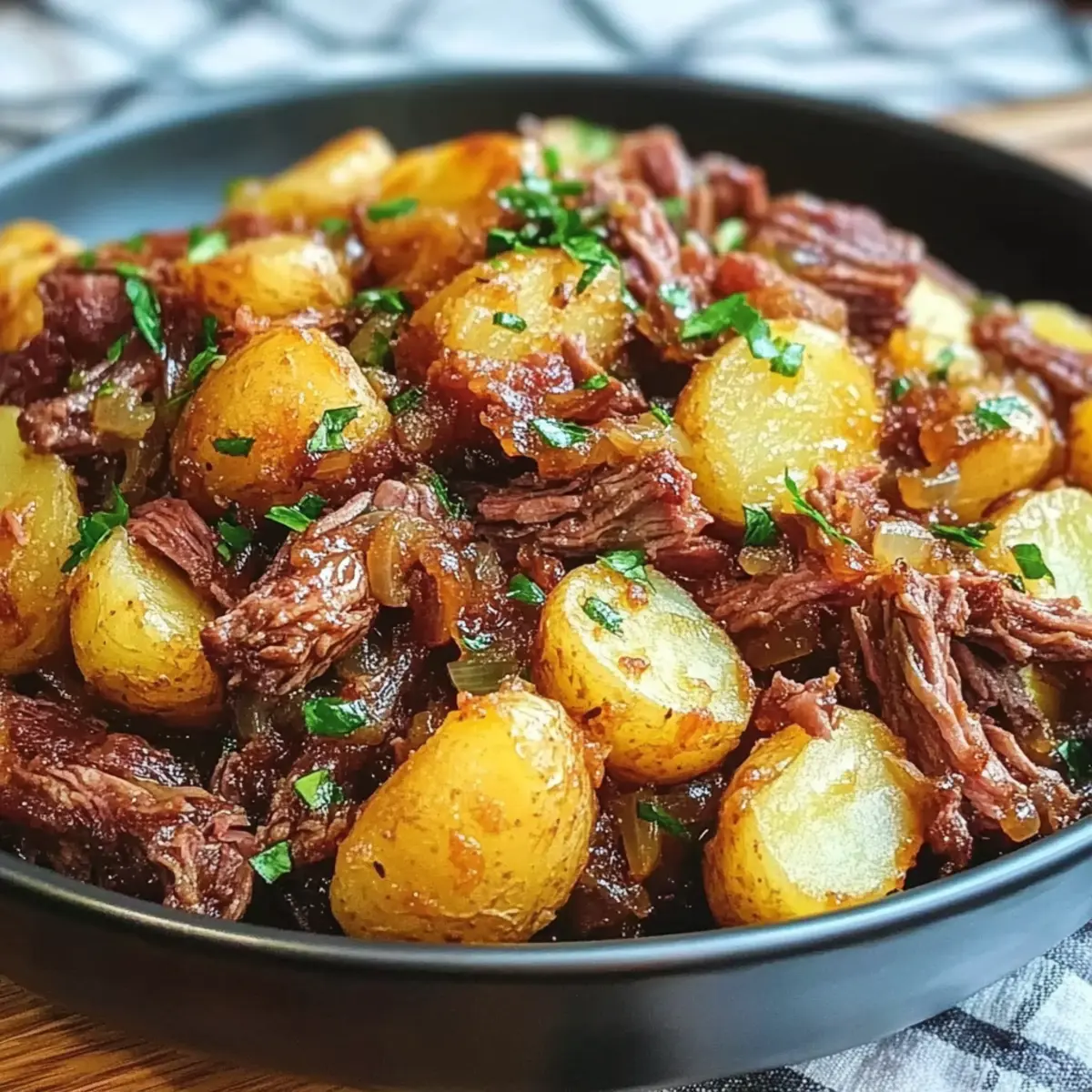 St. Patricks Day Slow Cooker Corned Beef Hash