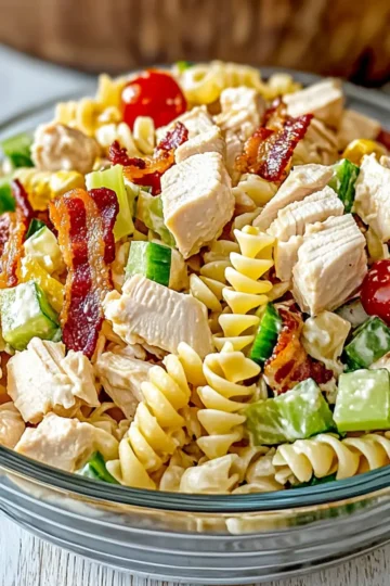 Chicken Club Pasta Salad