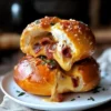 Cheddar Bacon Stuffed Pretzel Buns