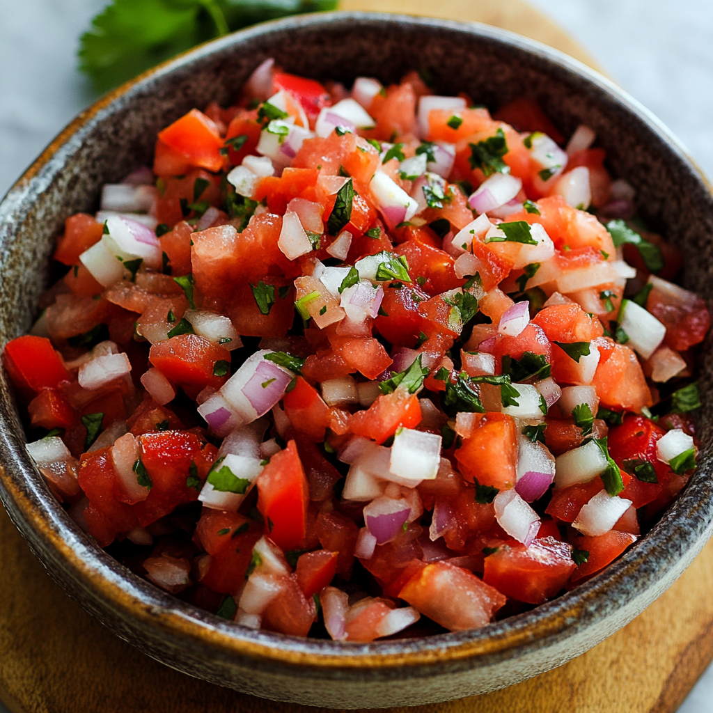 Pico de Gallo Fresh Mexican Salsa Recipe