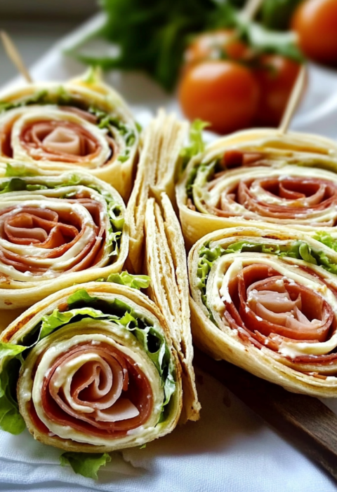 Pinwheel Sandwiches Easy Recipe for Party Platters