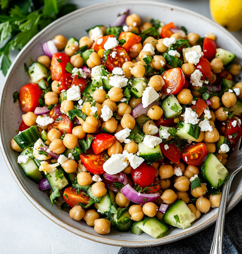 Mediterranean Chickpea Salad 1 Mediterranean Chickpea Salad