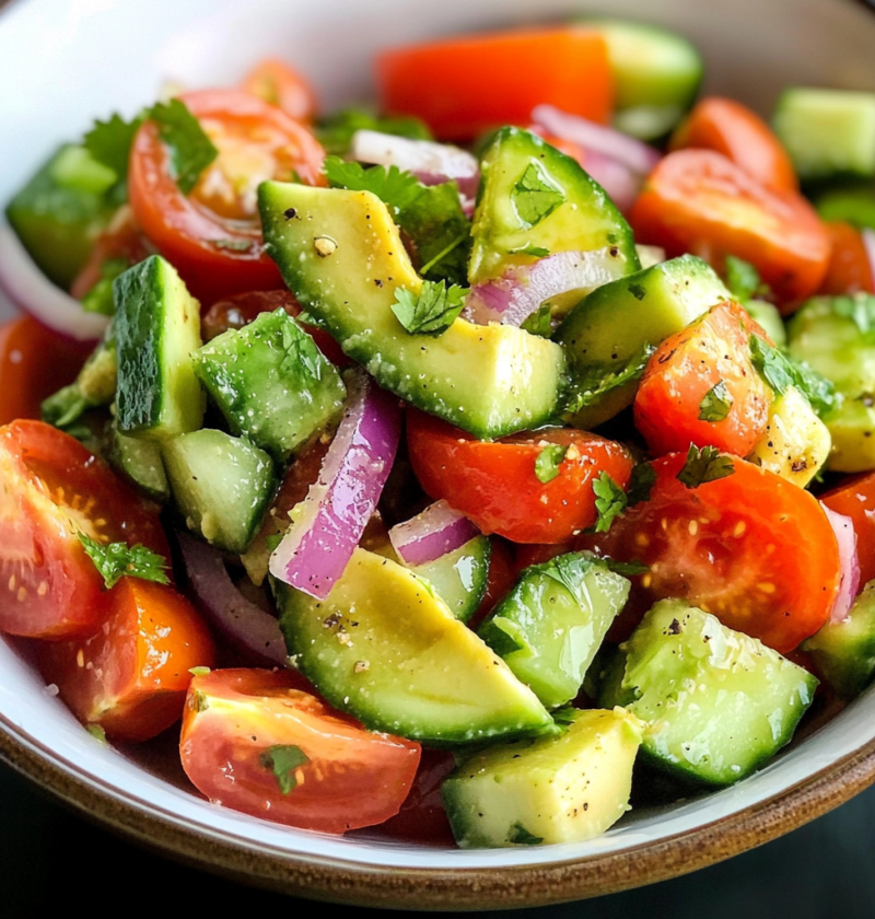 Tomato Cucumber Avocado Salad Recipe for Fresh Summer Meals 1 Tomato Cucumber Avocado Salad Recipe for Fresh Summer Meals