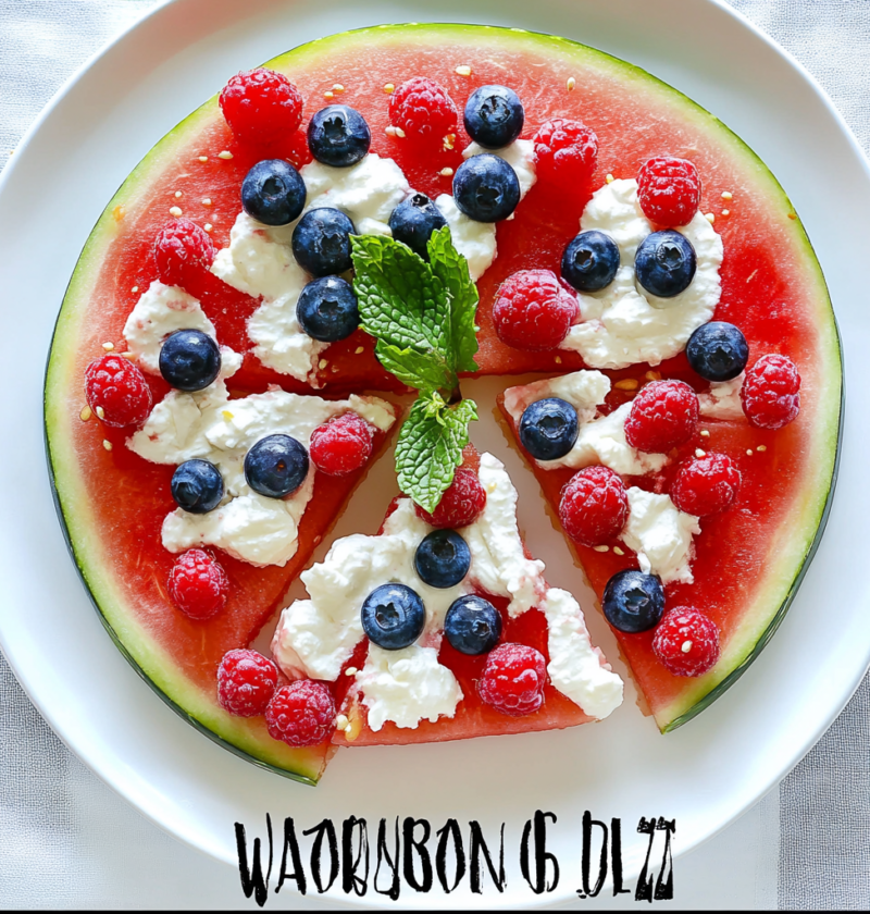 Watermelon Pizza Recipe Perfect Summer Dessert