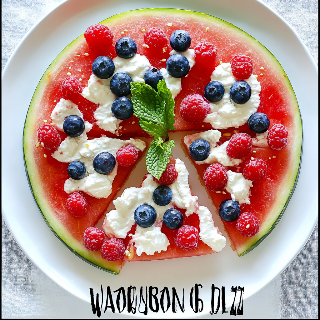 Watermelon Pizza Recipe Perfect Summer Dessert 2 Watermelon Pizza Recipe Perfect Summer Dessert