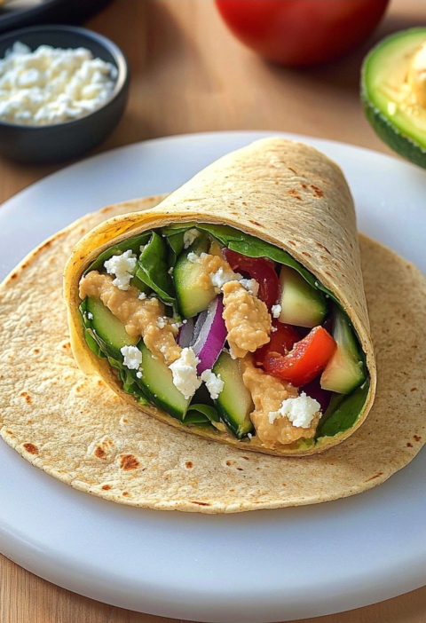 Hummus Veggie Wraps for Quick and Satisfying Healthy Meals