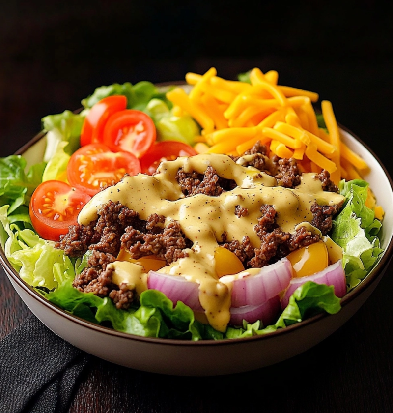 Big Mac Salad: A Low Carb Dinner Favorite 1 Big Mac Salad: A Low Carb Dinner Favorite