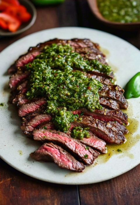 Flank Steak with Chimichurri Recipe