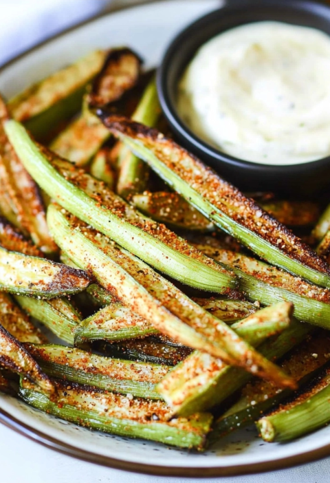 Okra Fries Are The Best Crispy Baked Snack Ever