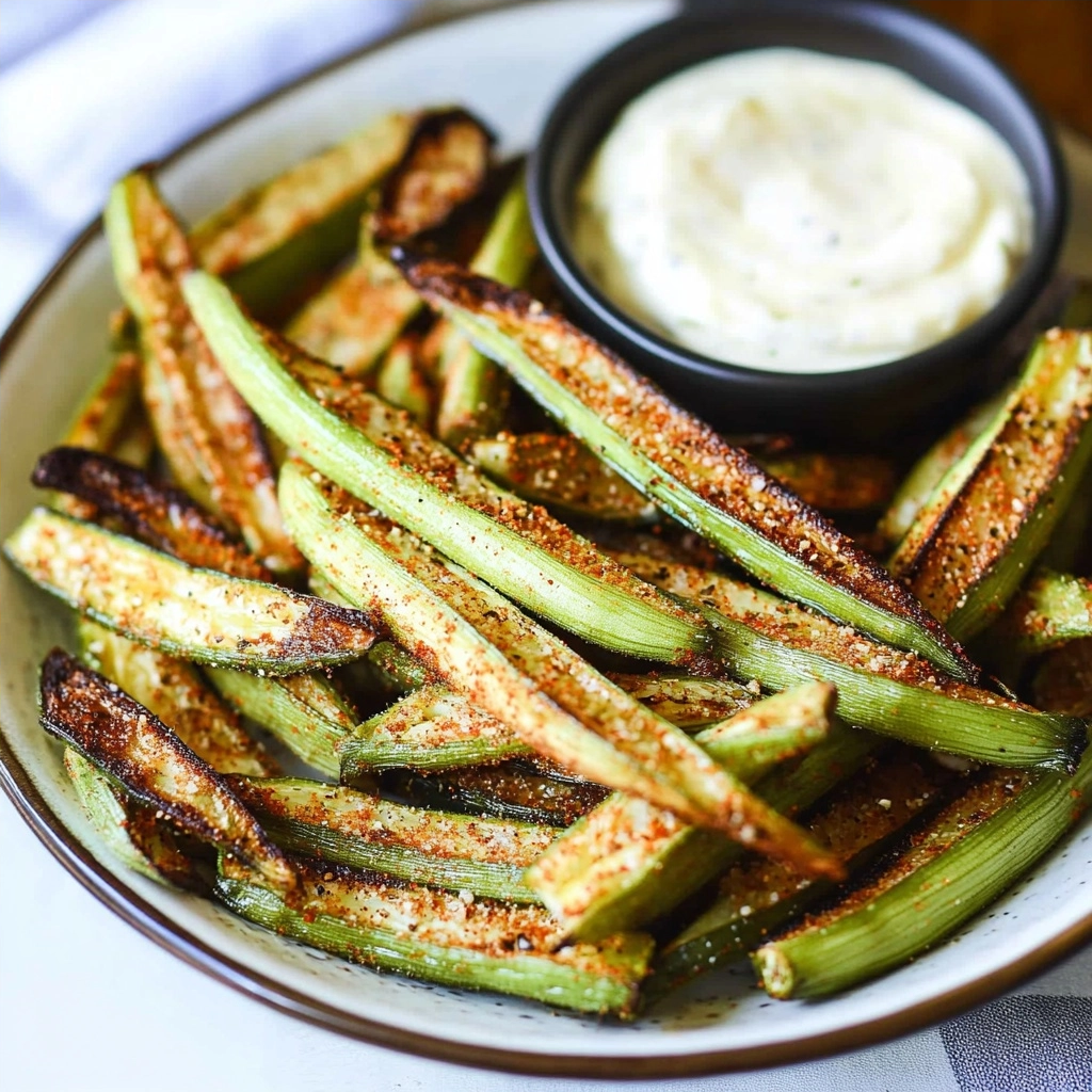 Okra Fries Are The Best Crispy Baked Snack Ever 2 Okra Fries Are The Best Crispy Baked Snack Ever