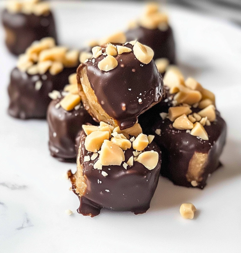 Frozen Banana Snickers Bites Recipe