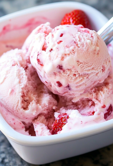 Strawberry Ice Cream The Best Homemade Creamy Recipe