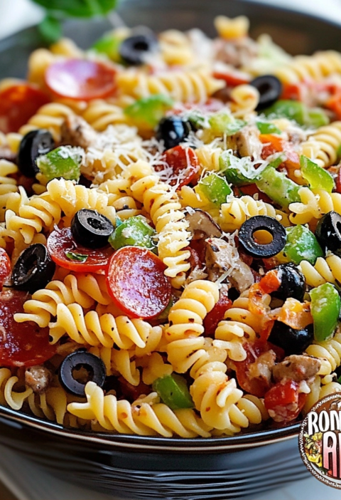 Pizza Pasta Salad: The Perfect Summer Crowd Pleaser