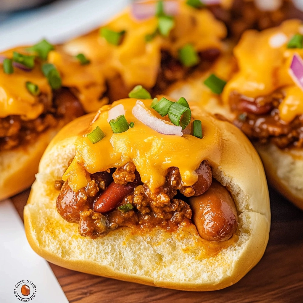 Chili Cheese Dog Sliders: The Ultimate Comfort Party Food 3 Chili Cheese Dog Sliders: The Ultimate Comfort Party Food