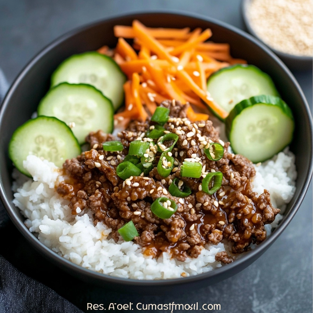 Korean Beef Cucumber Bowls: Easy Weeknight Dinner 2 Korean Beef Cucumber Bowls: Easy Weeknight Dinner