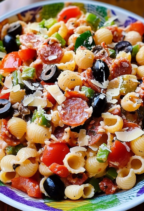 Pizza Pasta Salad Recipe for Easy Summer Dinners