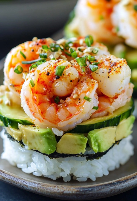 Delicious Shrimp Sushi Stacks for Quick Seafood Dinners